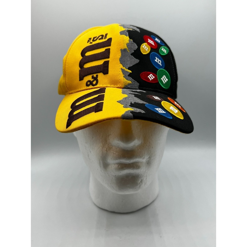 Vintage M&M's NASCAR 36 Ken Schrader Snapback Hat Track Gear Tultex